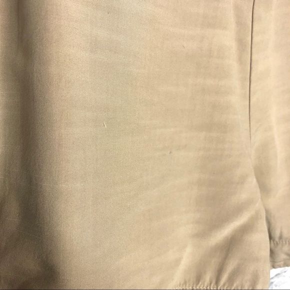 Anthropologie Elevenses Tan Bow Front Shorts - Picture 5 of 8